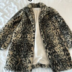 Cheetah print coat